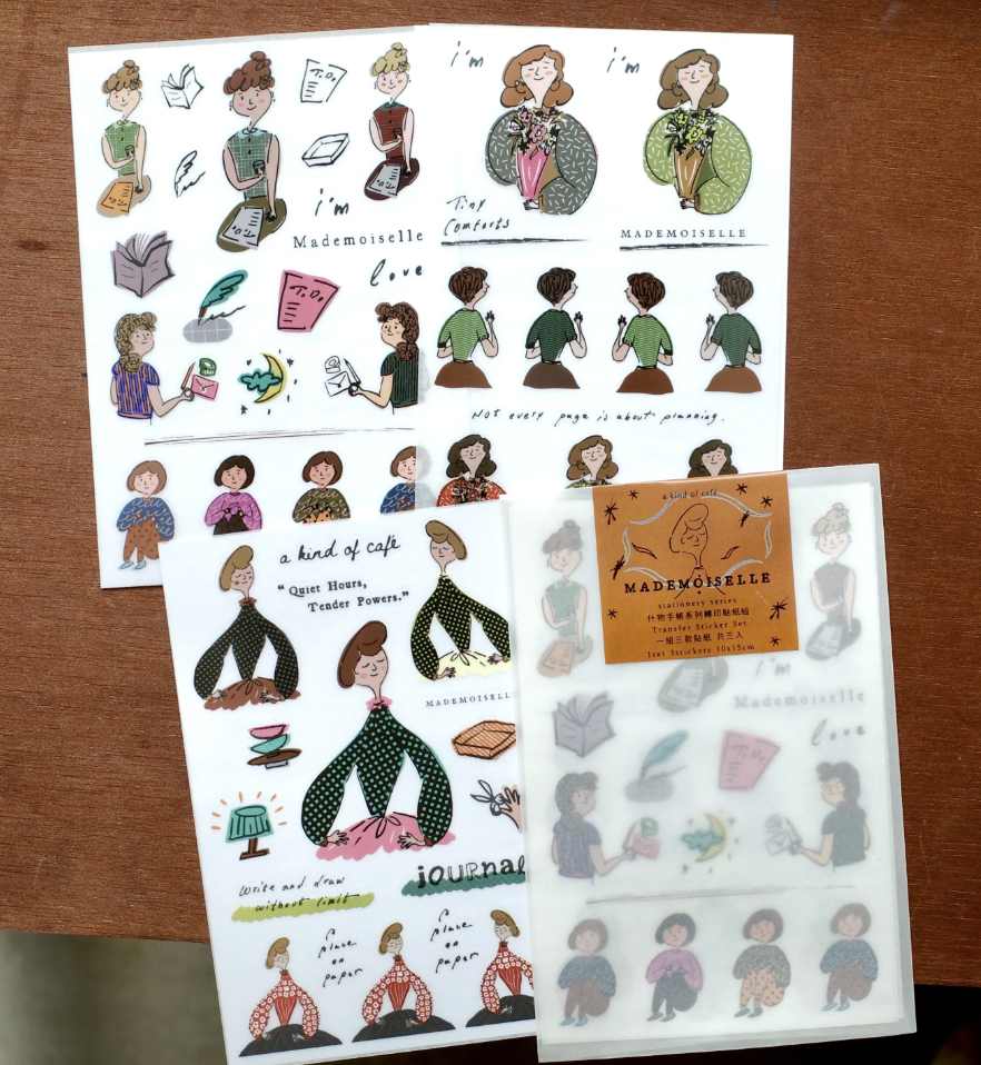 什物｜小女仕們 Mademoiselles 轉印貼紙三入