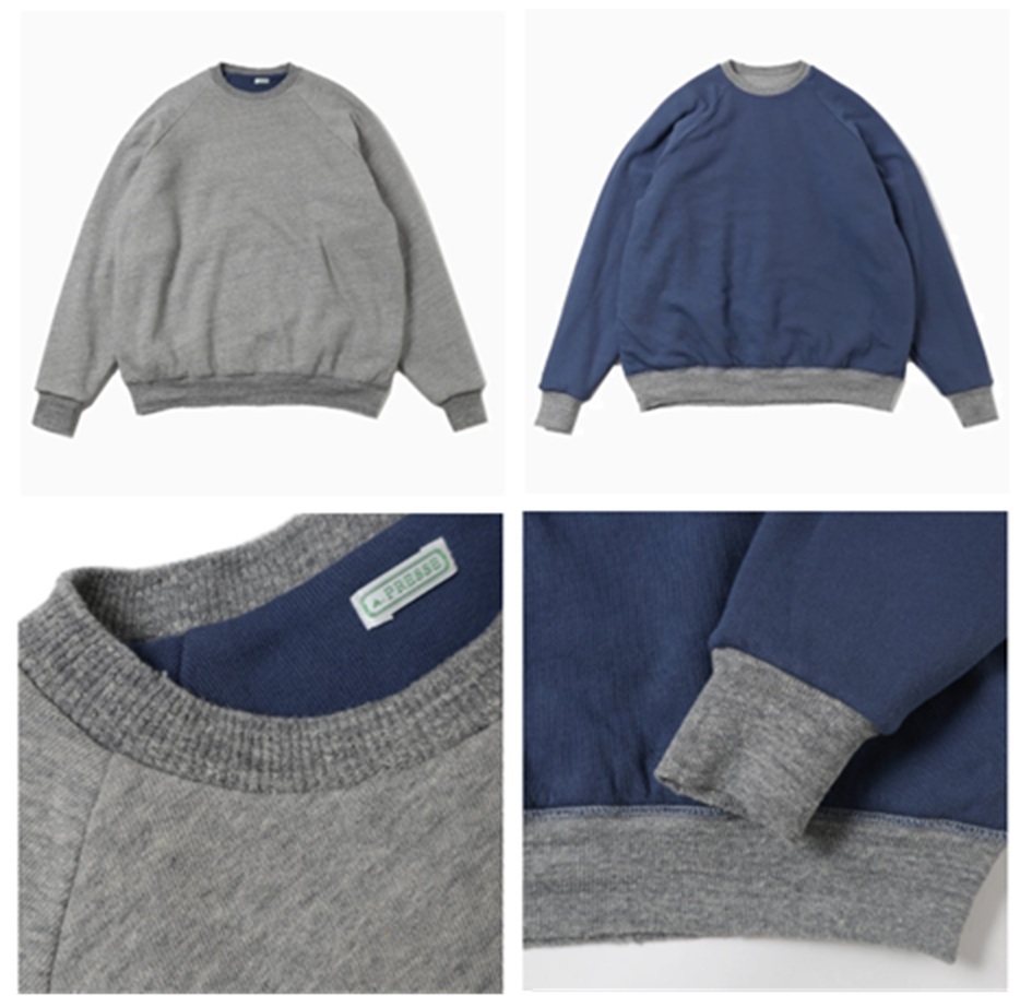1/24 RELEASE: A.PRESSE 2026 VINTAGE LIGHT WEIGHT REVERSIBLE SWEATSHIRT (26SAP-05-06) *雙面穿着 - PRE ORDER ITEM (預訂中)
