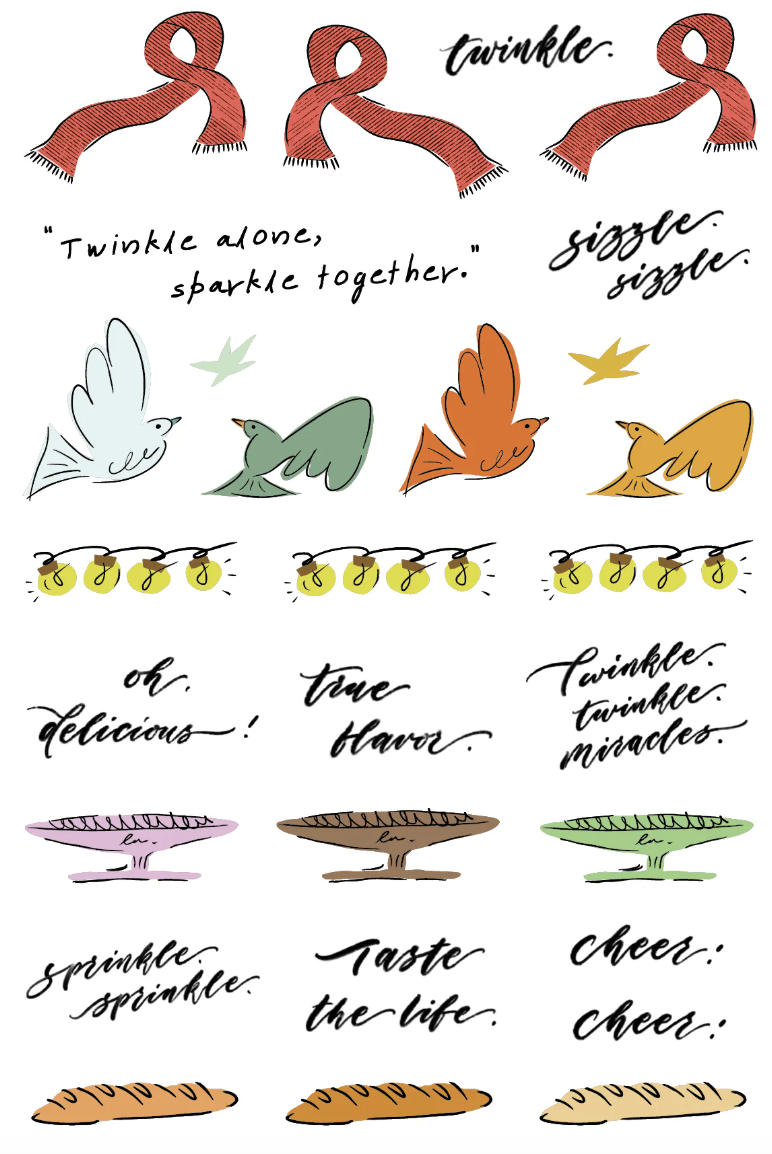 什物｜Spark Together 轉印貼紙三入組