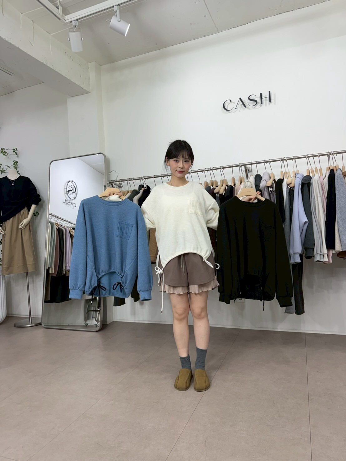 CA5413 前短後長兩側束腰毛衣 *特價* (優惠碼同充值購物金不適用)