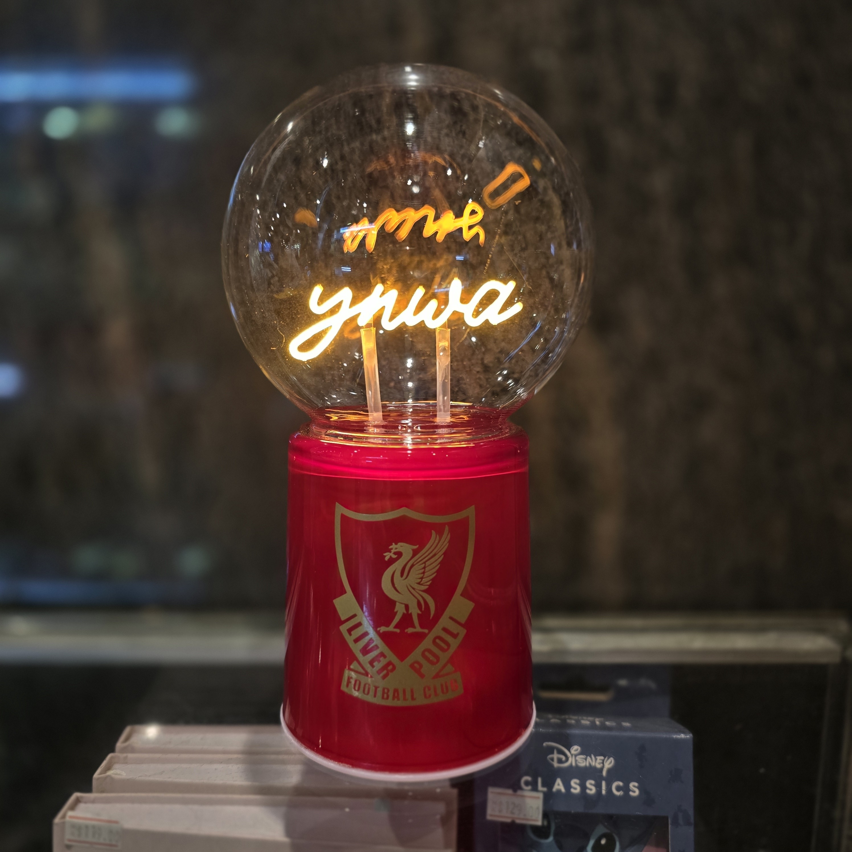 利物浦霓虹風格ynwa LED燈