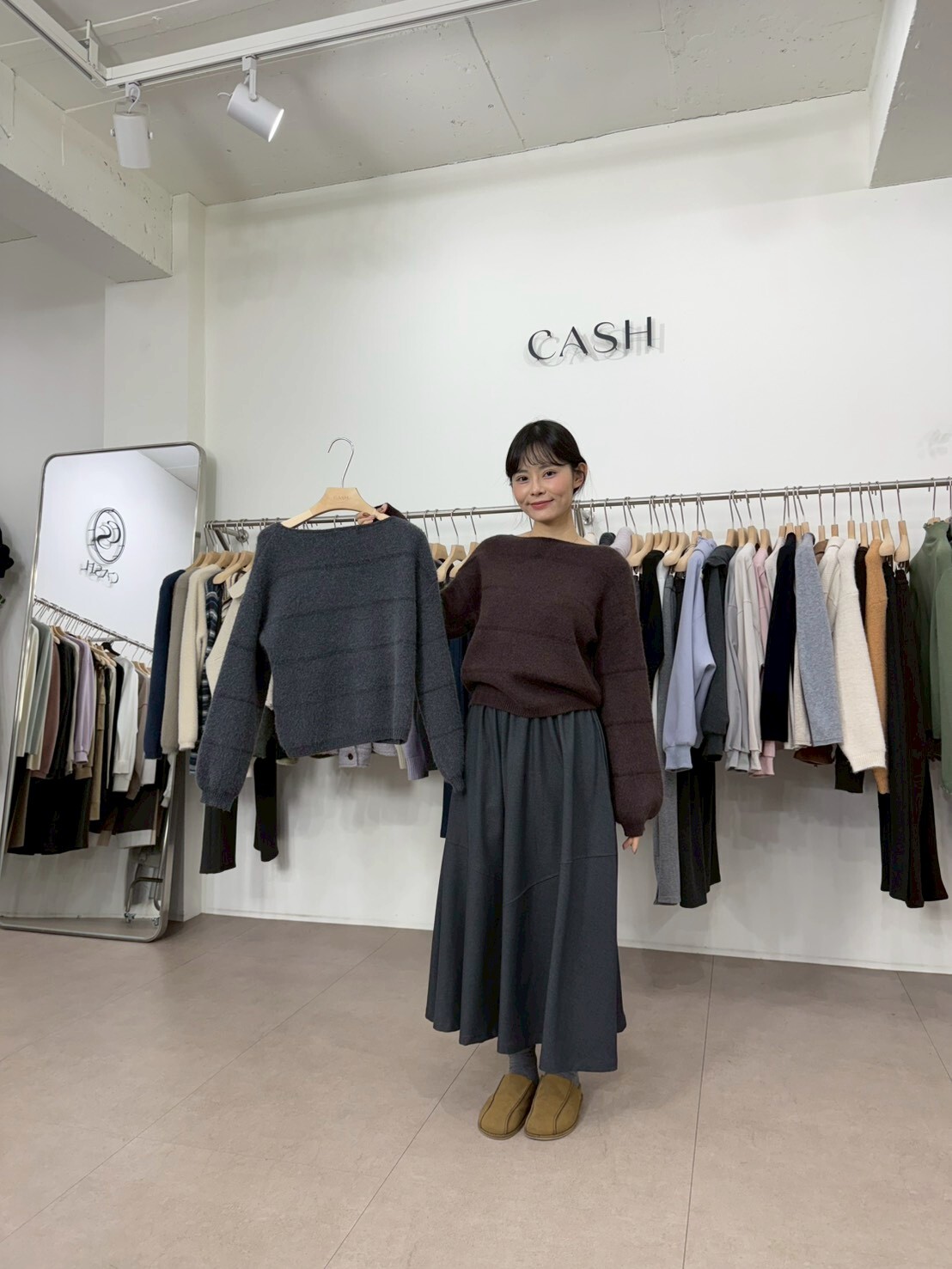 CA5423 暗條紋氣質毛衣 *特價* (優惠碼同充值購物金不適用)