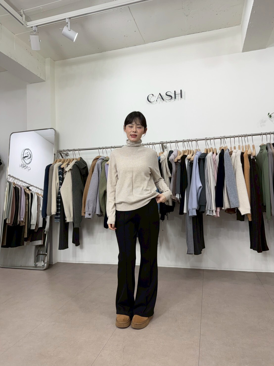 CA5427 中綫天絲羊毛堆堆樽領上衣 *特價* (優惠碼同充值購物金不適用)