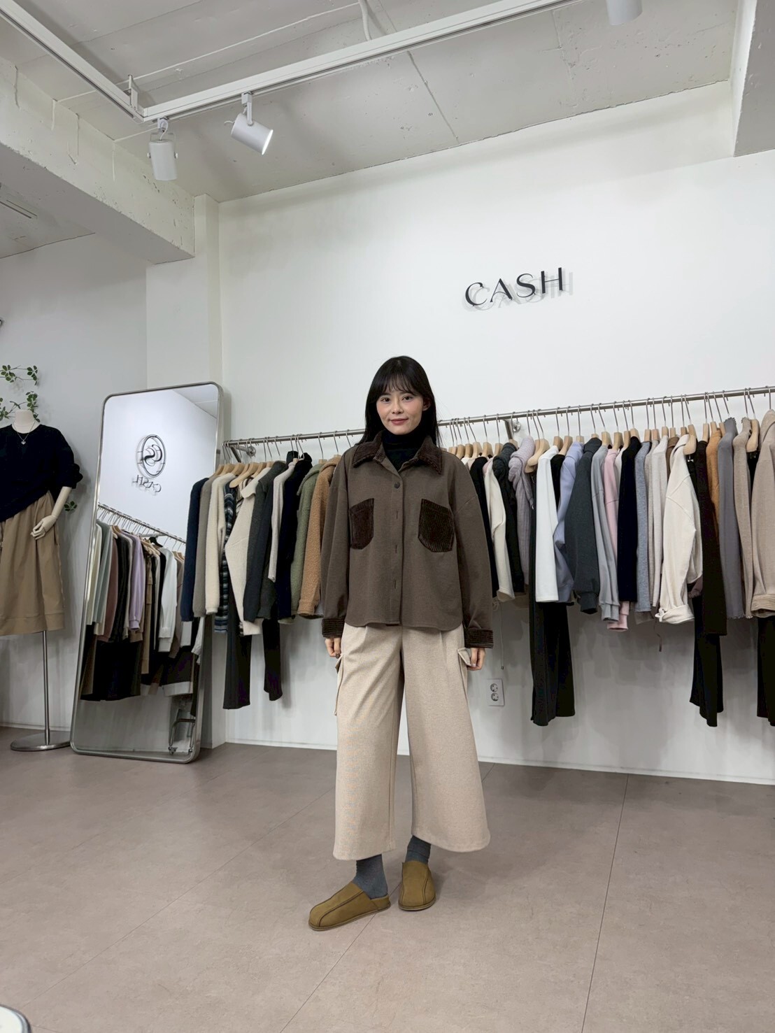 CA5416 混燈芯絨拼色裇衫外套 *特價* (優惠碼同充值購物金不適用)