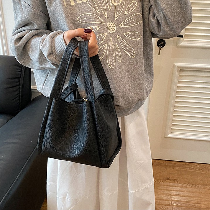 Casual Handheld & Crossbody Bucket Bag