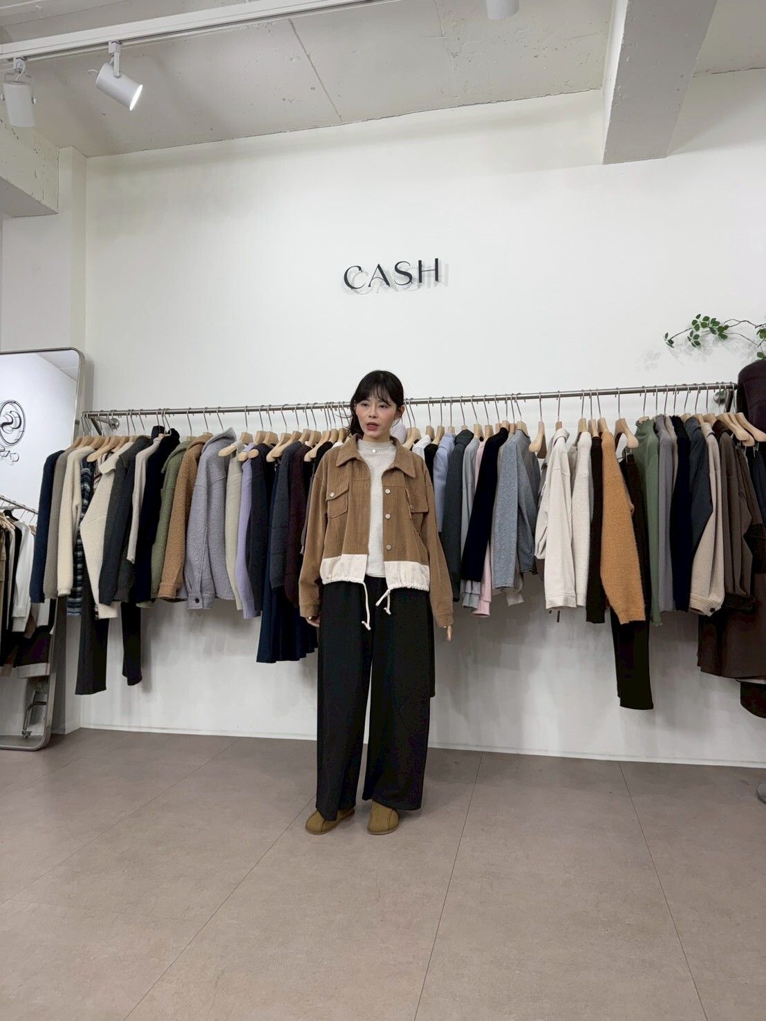 CA5424 撞色坑紋束腰牛仔外套 *特價* (優惠碼同充值購物金不適用)