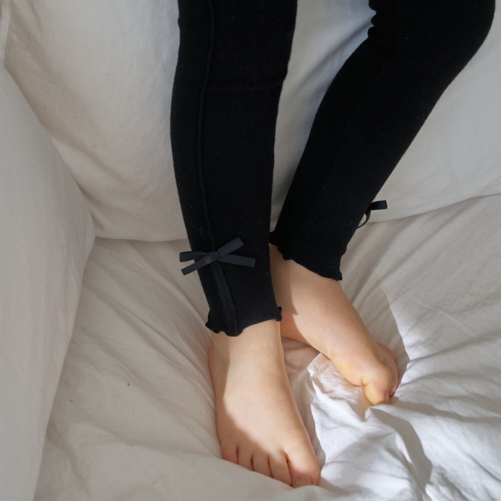 90-130 甜美緞帶內搭褲 2色