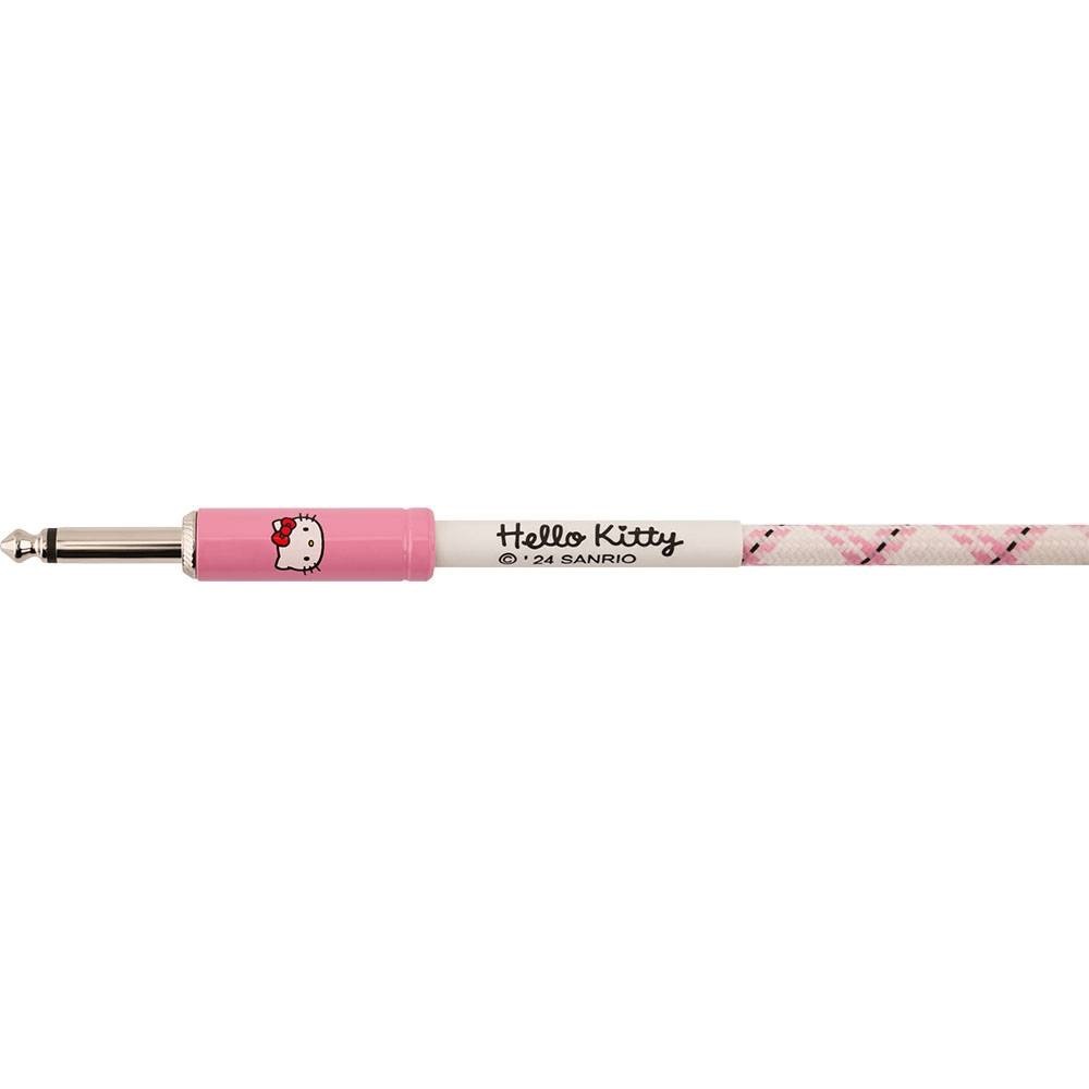 Fender Fender x Hello Kitty White/Pink Woven Cable 聯名款導線 第 4 張圖片｜三峽效果器