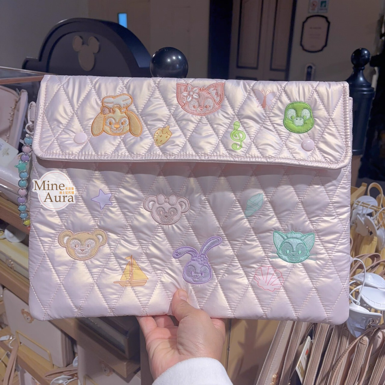 達菲 Duffy 與好友們 繽紛糖豆系列 文件 收納袋 文具用品 -上海迪士尼樂園