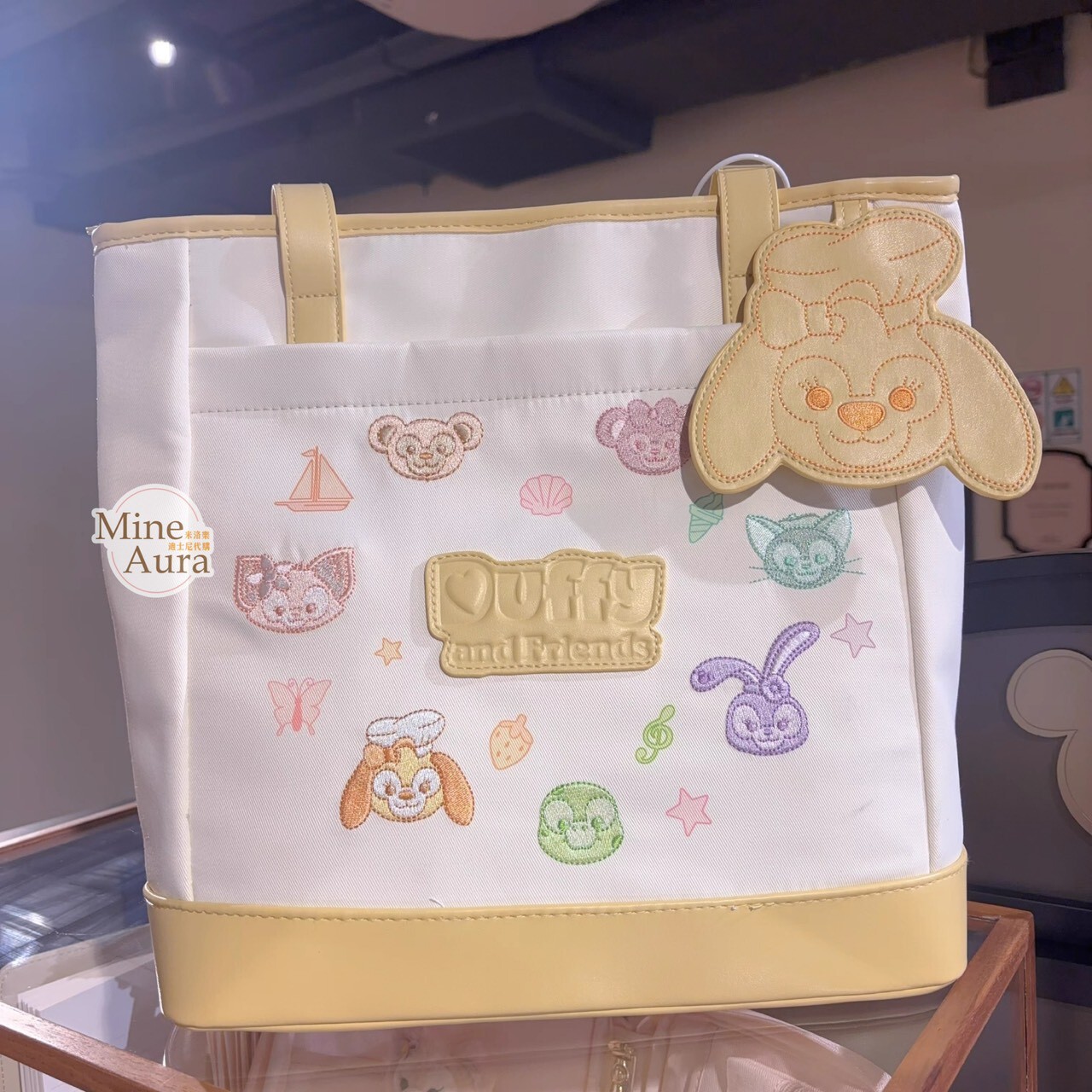 達菲 Duffy 與好友們 繽紛糖豆系列 圖案 手提包 托特包 -上海迪士尼樂園