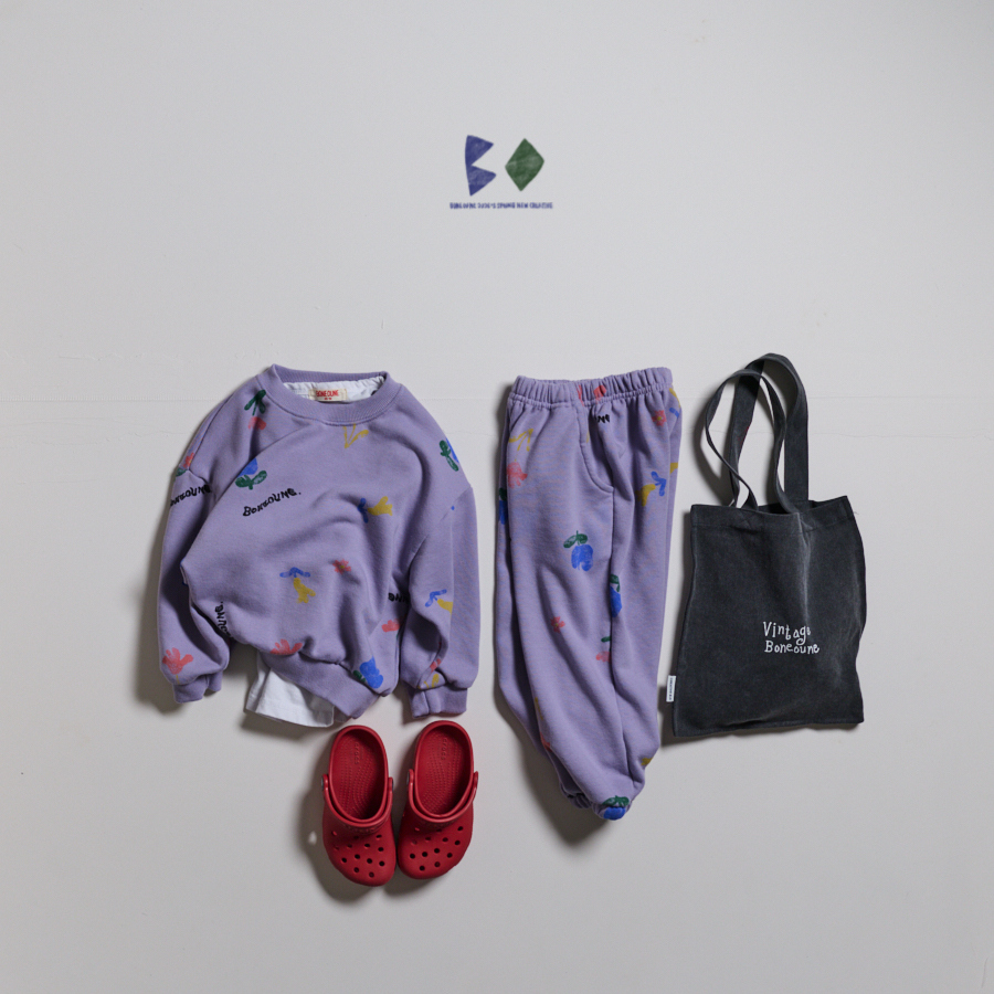 霧感花色縮口褲