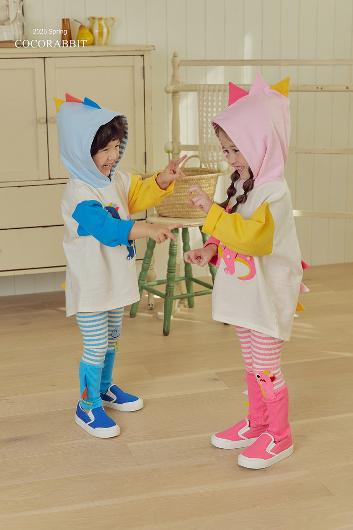 正韓春Coco Rabbit 兩色立體恐龍內搭褲