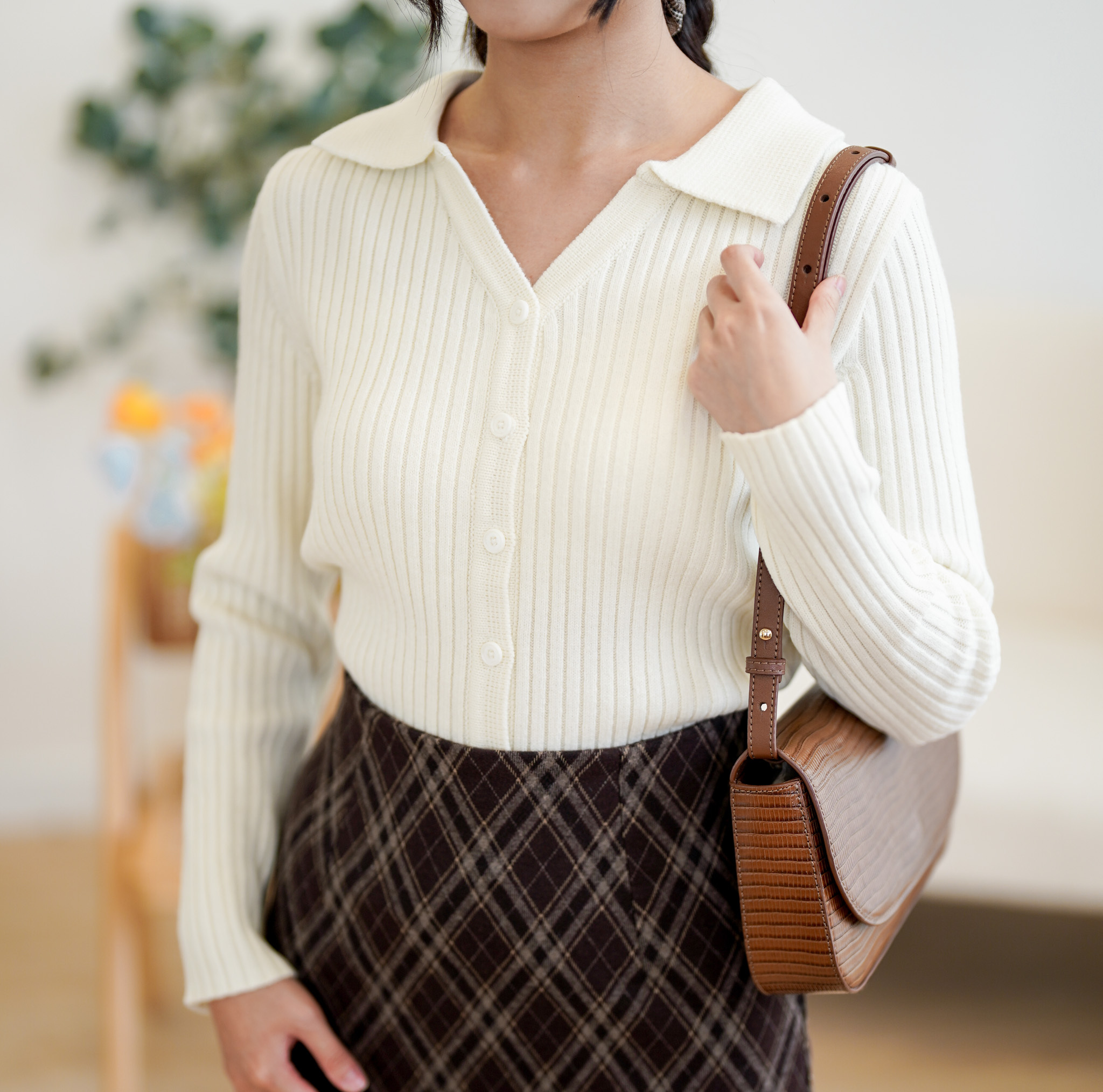 T1460 Hazel Wrap Knit Top