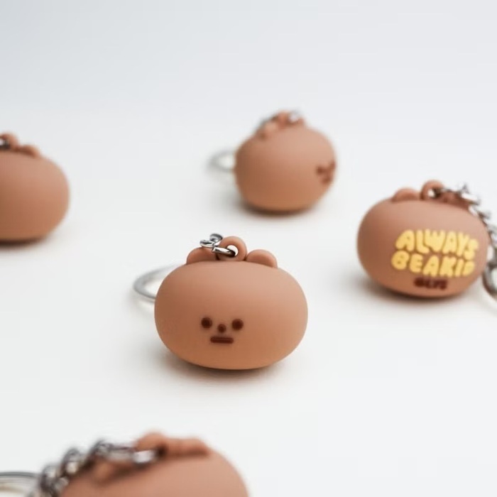 小黃間｜立體矽膠吊飾｜Shadow熊