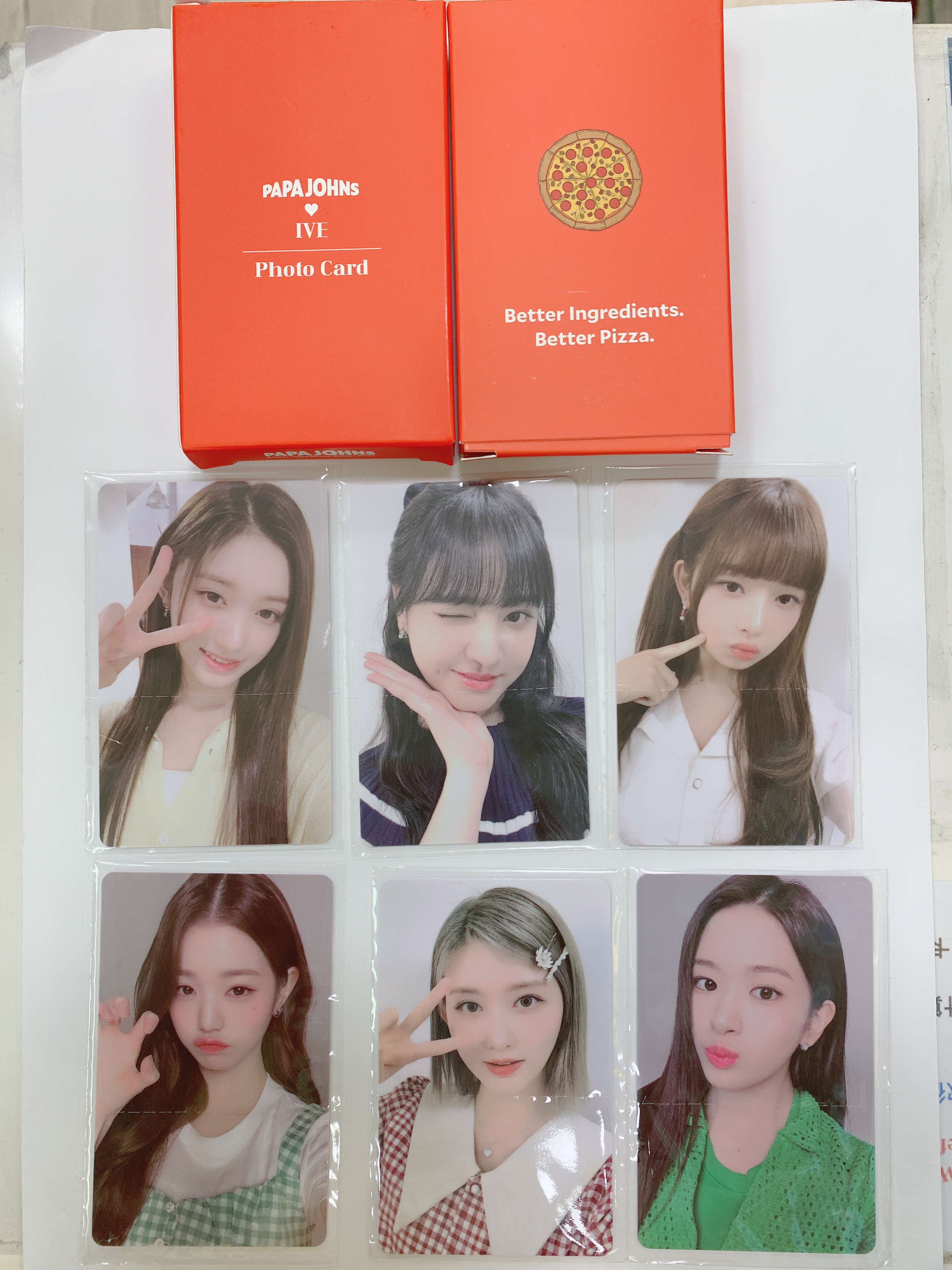 IVE papa john photo card set ver.2
