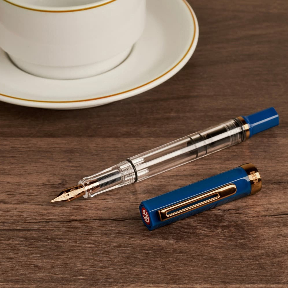 台灣 TWSBI 三文堂 ｜ ECO 系列鋼筆 藍色 x 古銅