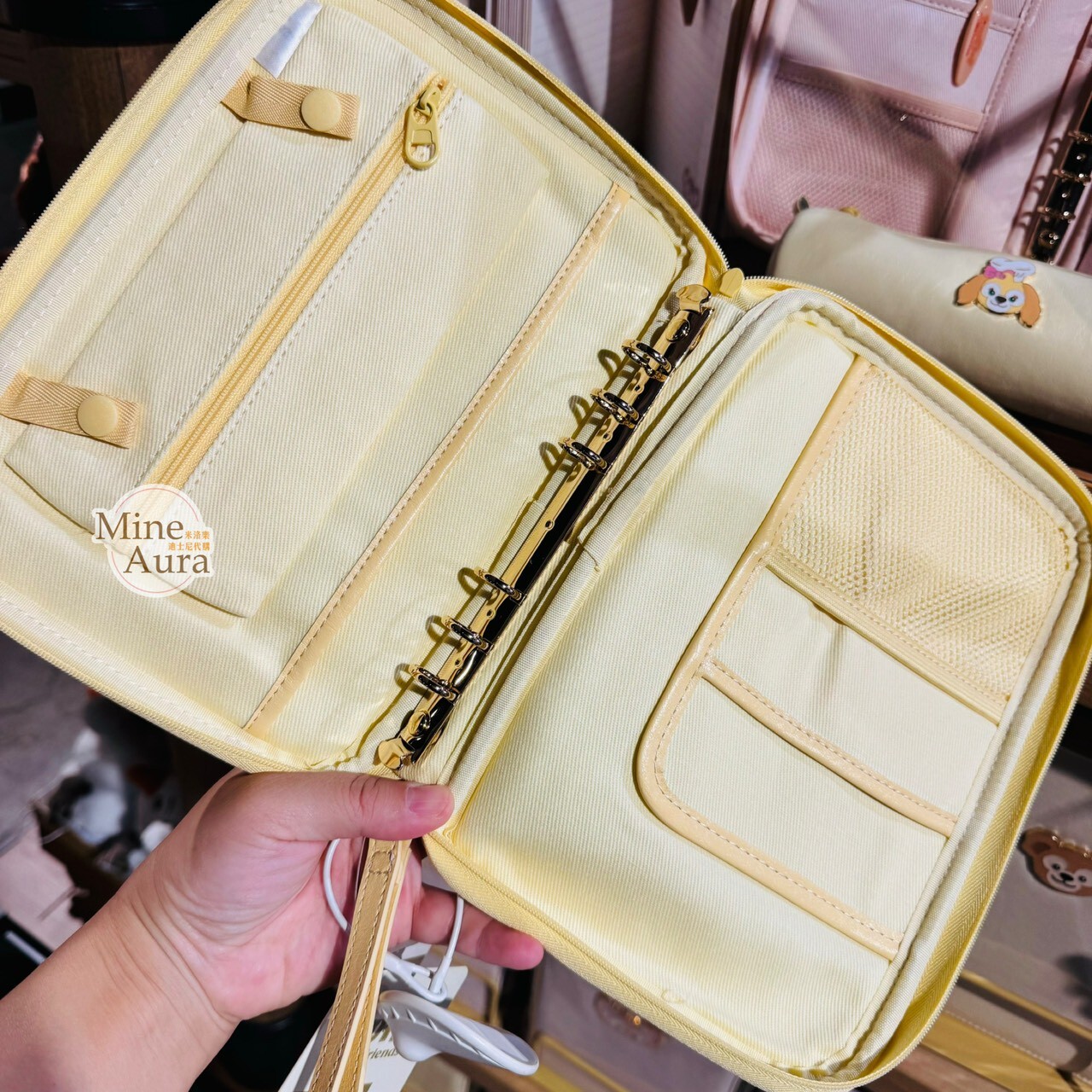 潮流色系列 達菲 Duffy 文具 收納包 文具用品 -上海迪士尼樂園