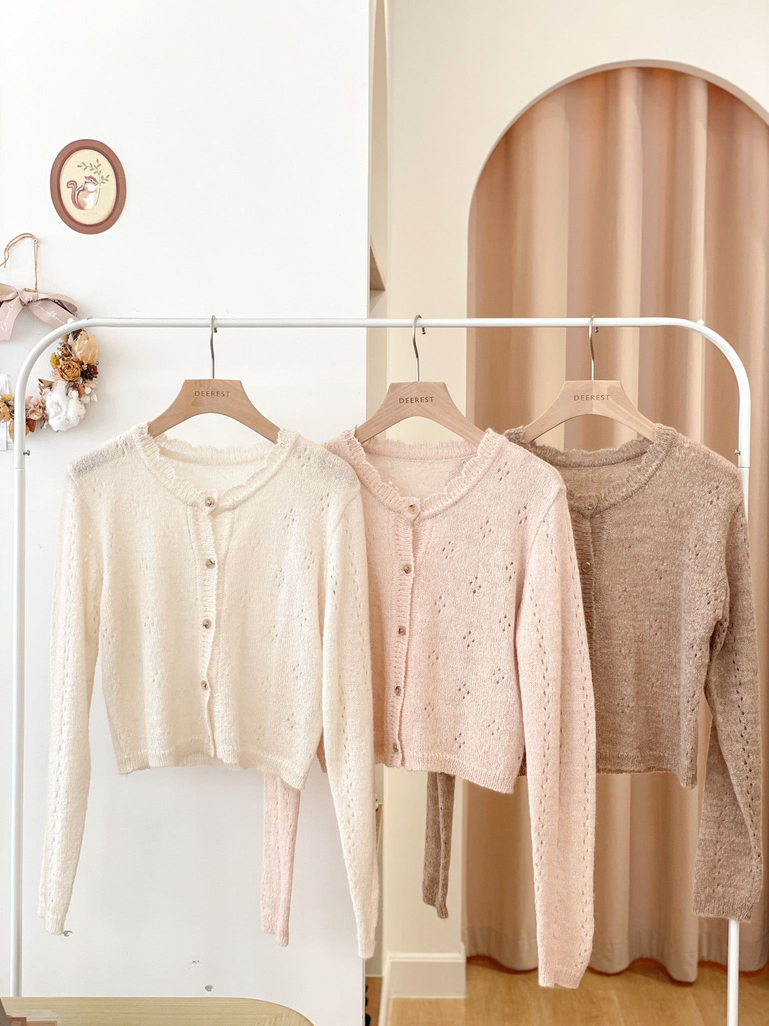 JK273 Rosette Dew Cardigan