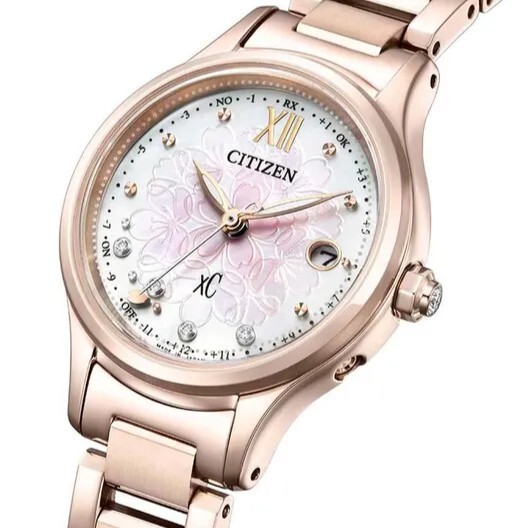 預購款【Citizen 星辰】XC 限量 櫻花 Eco-Drive光動能 電波鈦金屬腕錶 新年禮物 手錶 ES9497-88X