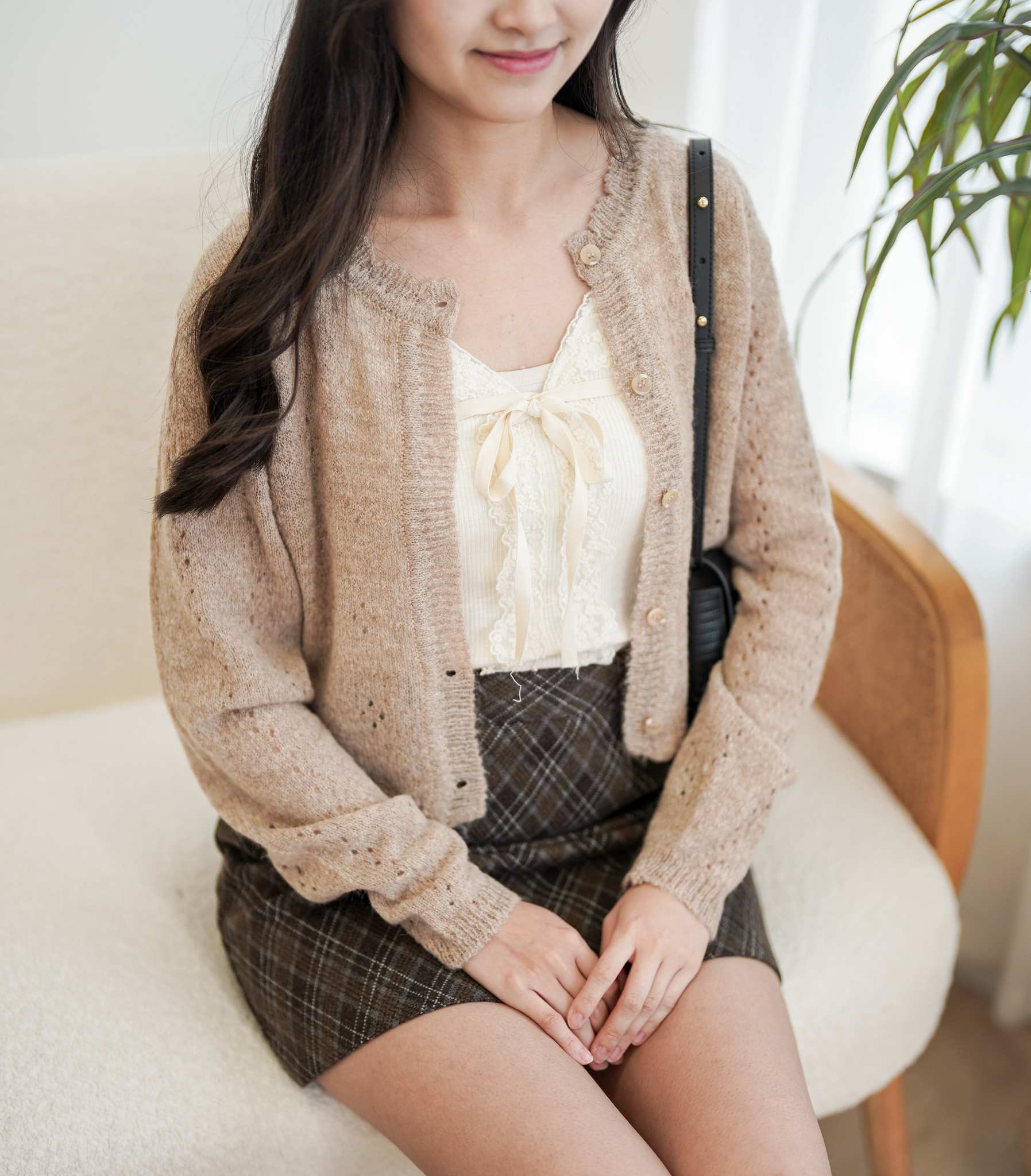 JK273 Rosette Dew Cardigan