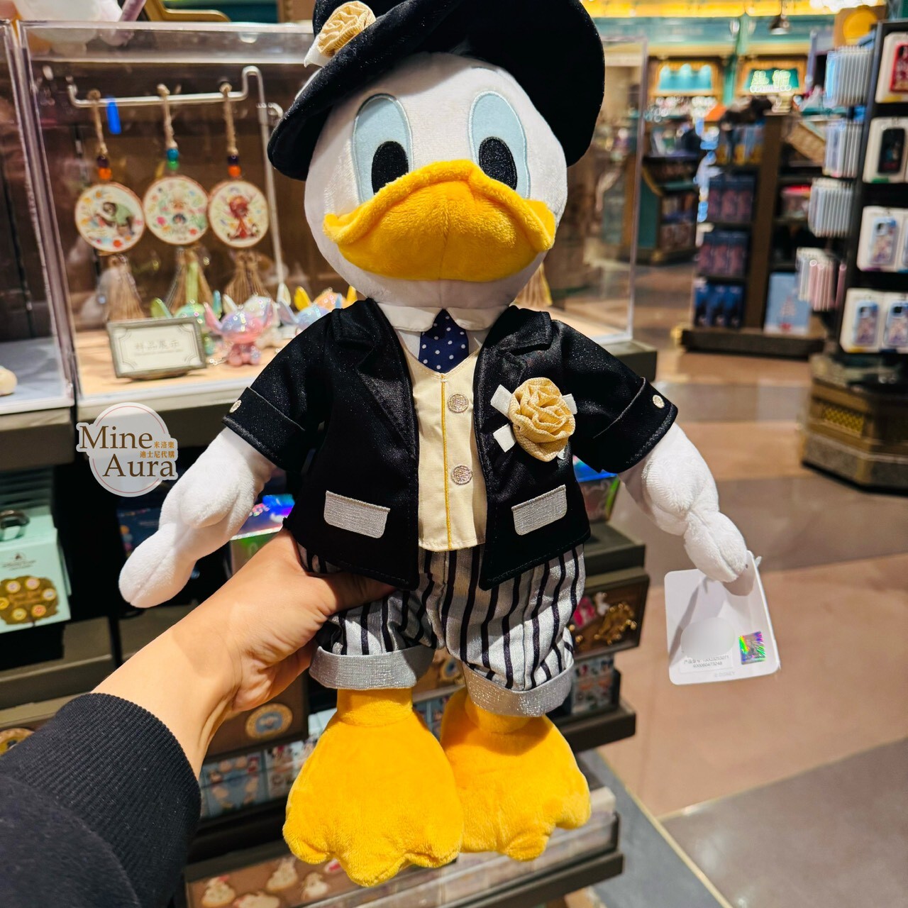 西式婚服新婚 唐老鴨 Donald 黛西 Daisy 娃娃 玩偶 壓床玩偶 禮服造型 -上海迪士尼樂園