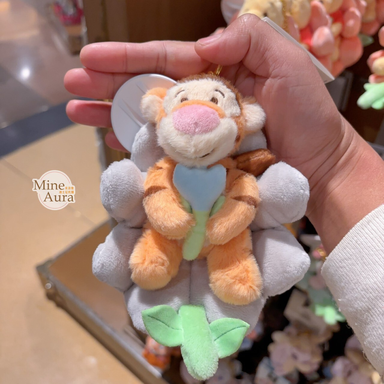 絨絨花園系列 跳跳虎 Tigger 絨毛 鑰匙圈 吊飾 小熊維尼 Winnie the Pooh -上海迪士尼樂園