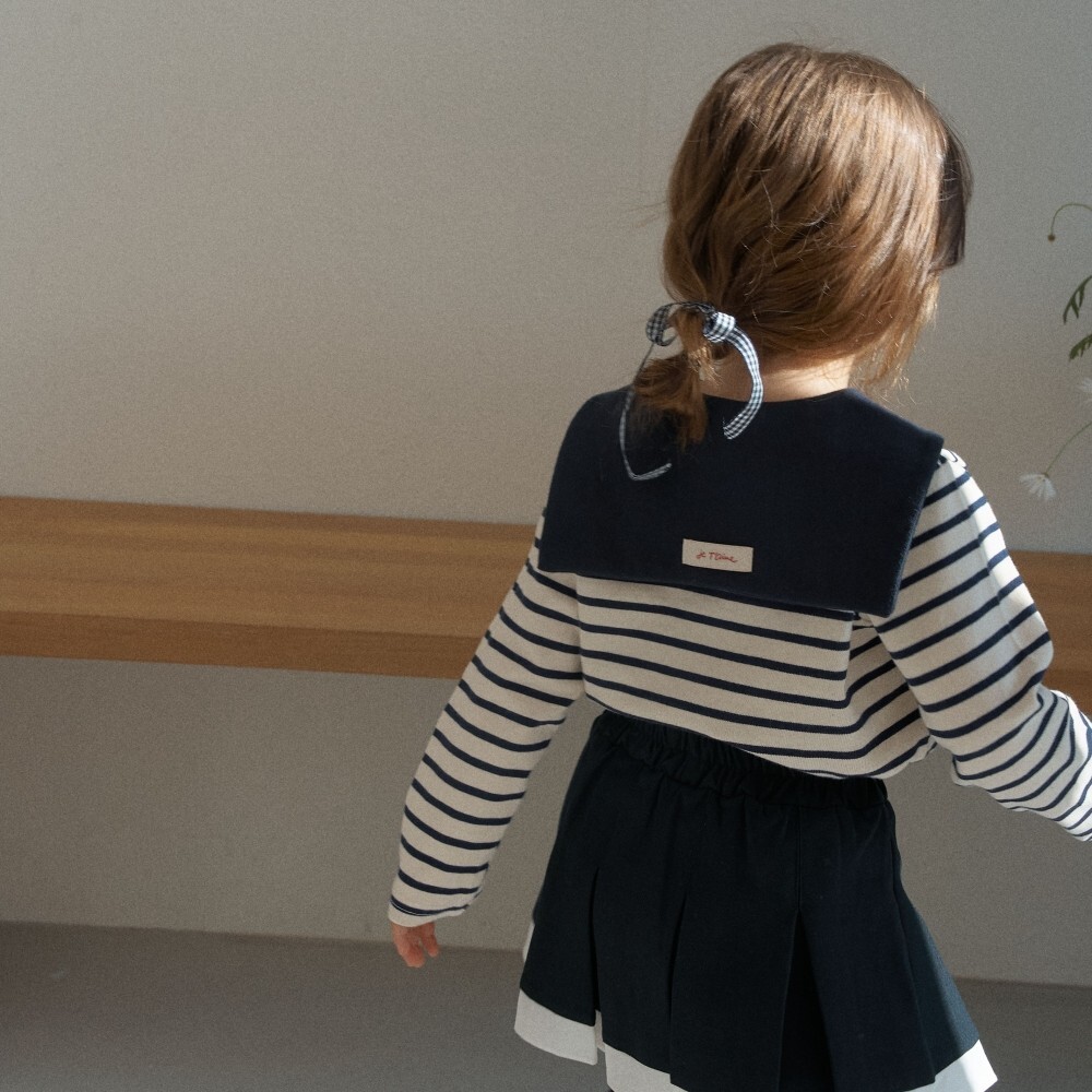 90-140 水手翻領上衣 2色