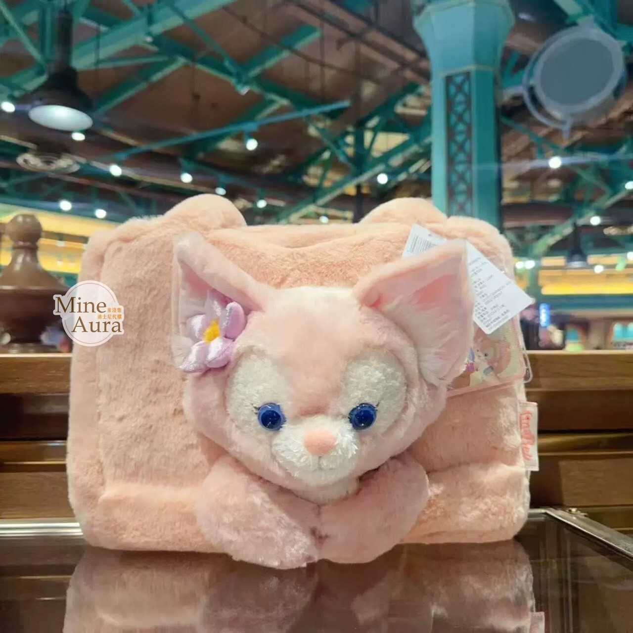 玲娜貝兒 LinaBell 絨毛大頭造型 手提包 托特包 -上海迪士尼樂園