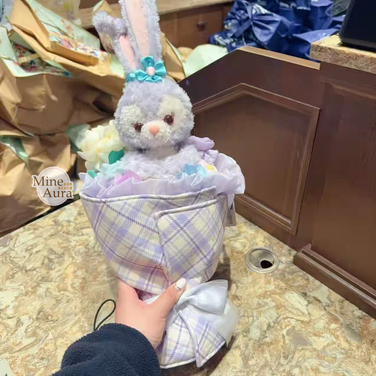 絨絨花園系列 史黛拉露 星黛露 StellaLou 絨毛花束造型 擺飾品 -上海迪士尼樂園