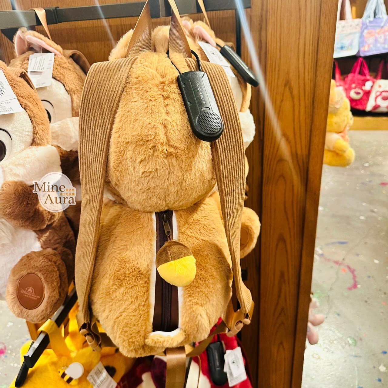 黑鼻 奇奇 Chip 絨毛娃娃 造型 後背包 奇奇蒂蒂 Chip 'n Dale -上海迪士尼樂園