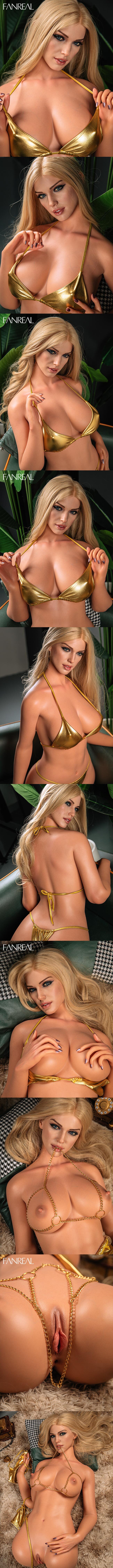 FANREAL T95cm半身 G胸 Della 深膚 擬真矽膠娃娃 凡瑞 silicone sex doll torso