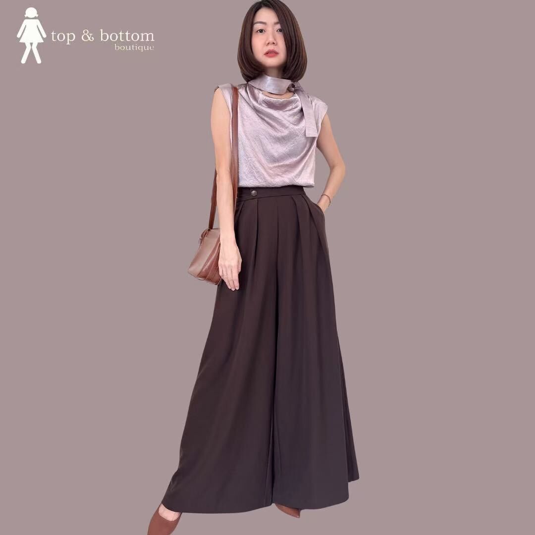 HIGH WAISTED WIDE LEG PALAZZO