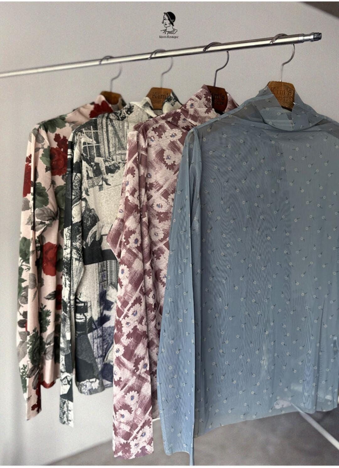 KM5226 透膚網紗上衣 (優惠碼不適用)