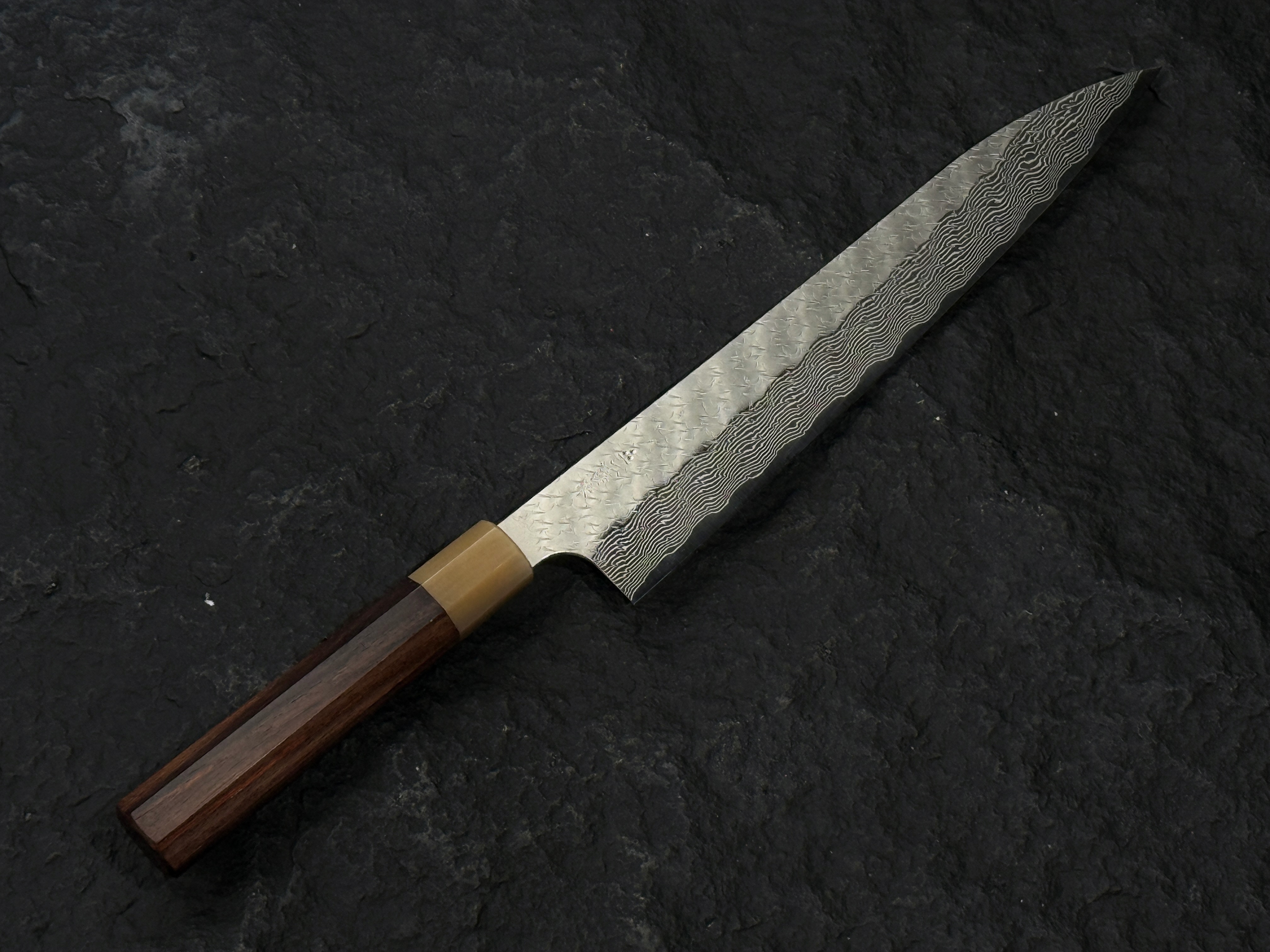 二唐刃物 SPG STRIX 槌目 墨流 筋引