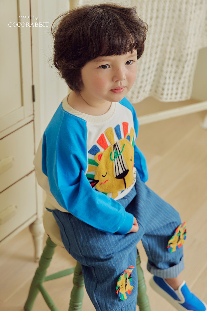 正韓春Coco Rabbit 獅子直條牛仔褲