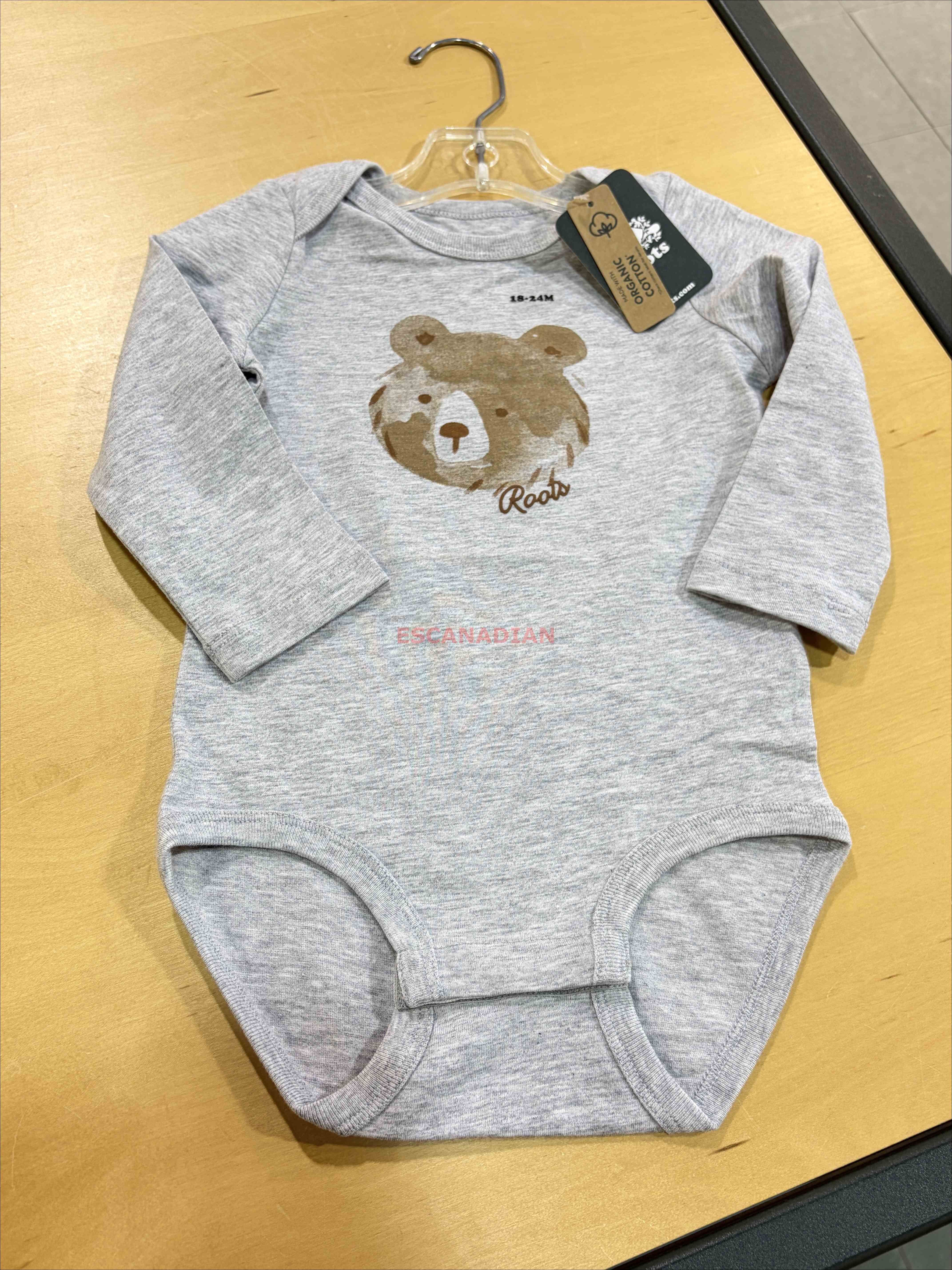 Baby ROOTS 熊熊圖案 包屁衣