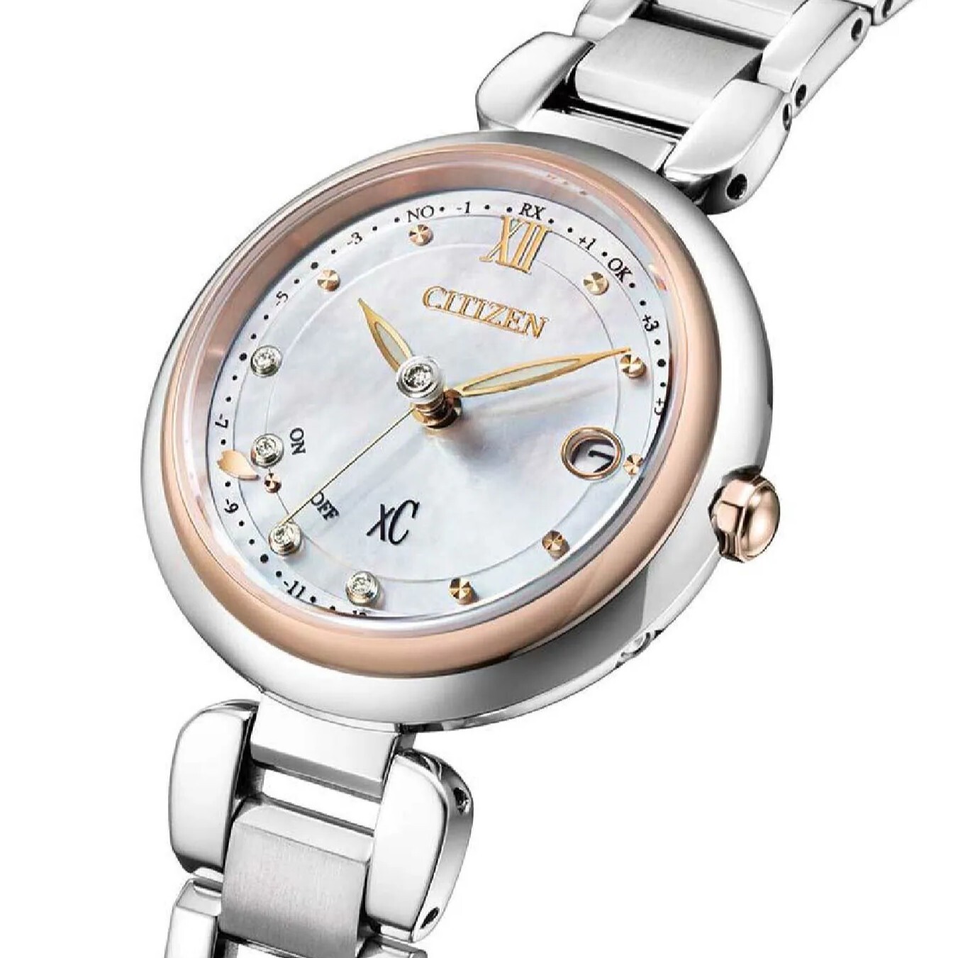 預購款【Citizen 星辰】XC 優雅女神風采 光動能時尚腕錶 鈦金屬電波錶 超級鈦 手錶 ES9466-65W