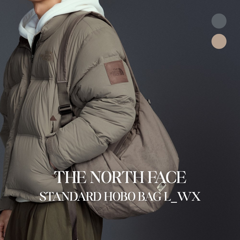 【代購】THE NORTH FACE STANDARD HOBO BAG L_WX 大容量半月包｜輕量斜背包 肩背通勤包 日常收納休閒包｜男女同款