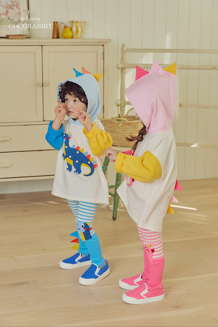 正韓春Coco Rabbit 兩色誰能拒絕可愛恐龍連帽上衣