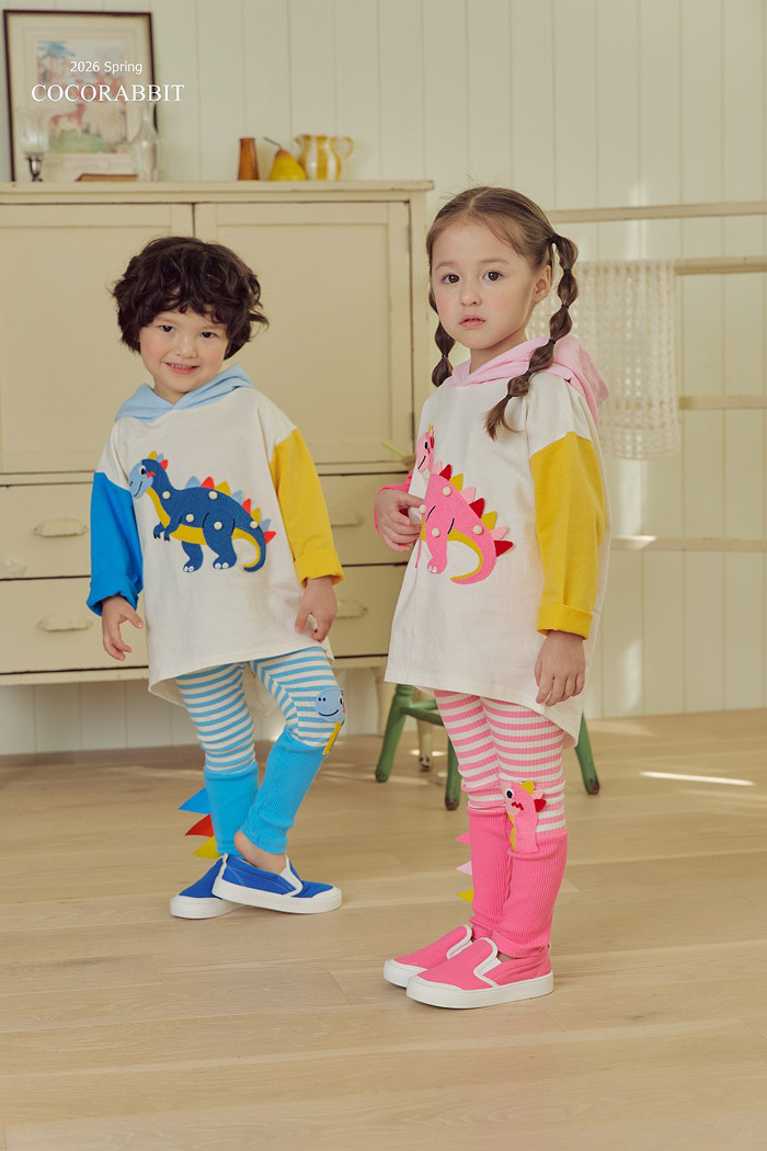 正韓春Coco Rabbit 兩色誰能拒絕可愛恐龍連帽上衣