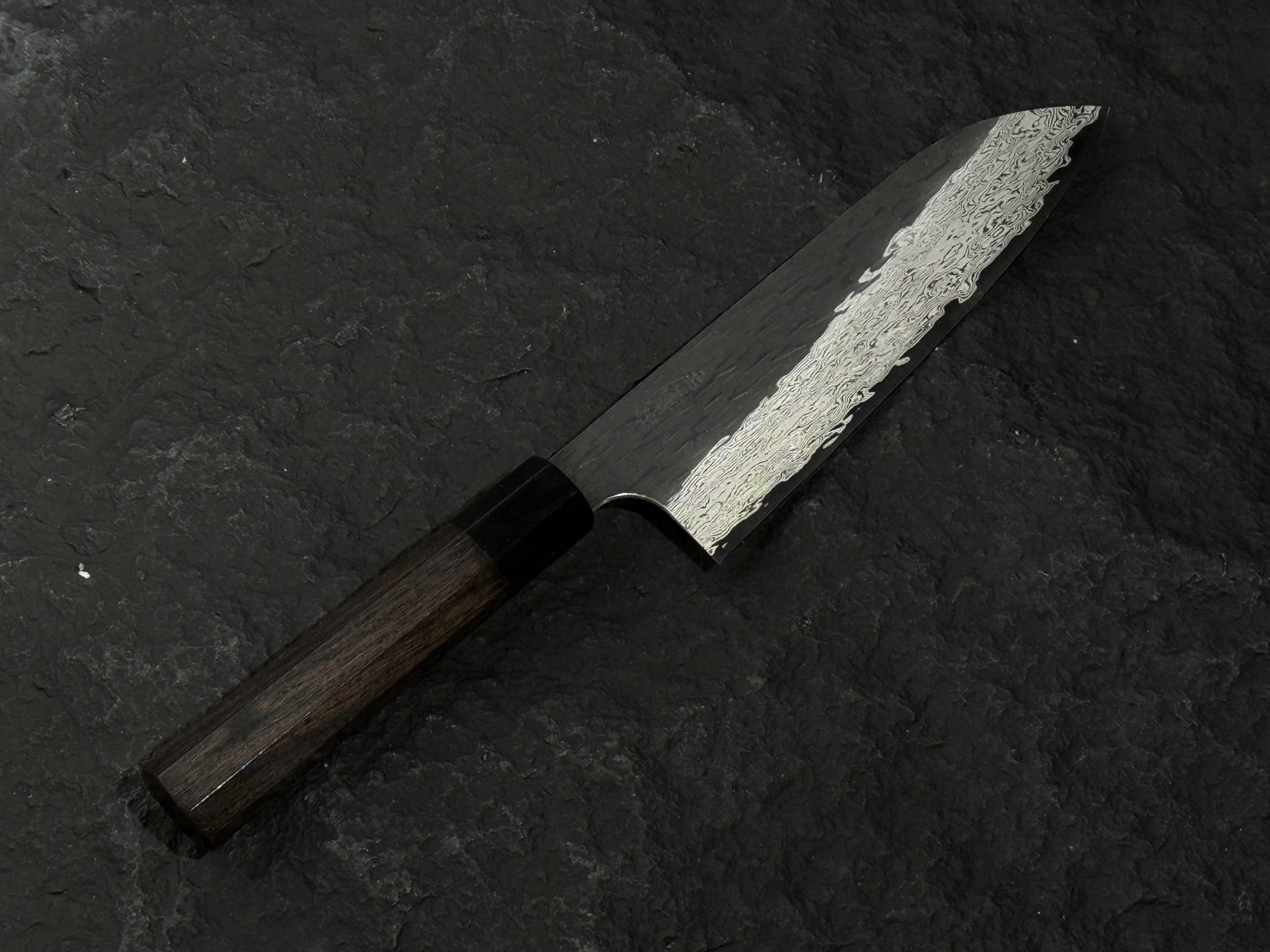 二唐刃物 VG XEOS 黑打 槌目 墨流 三德