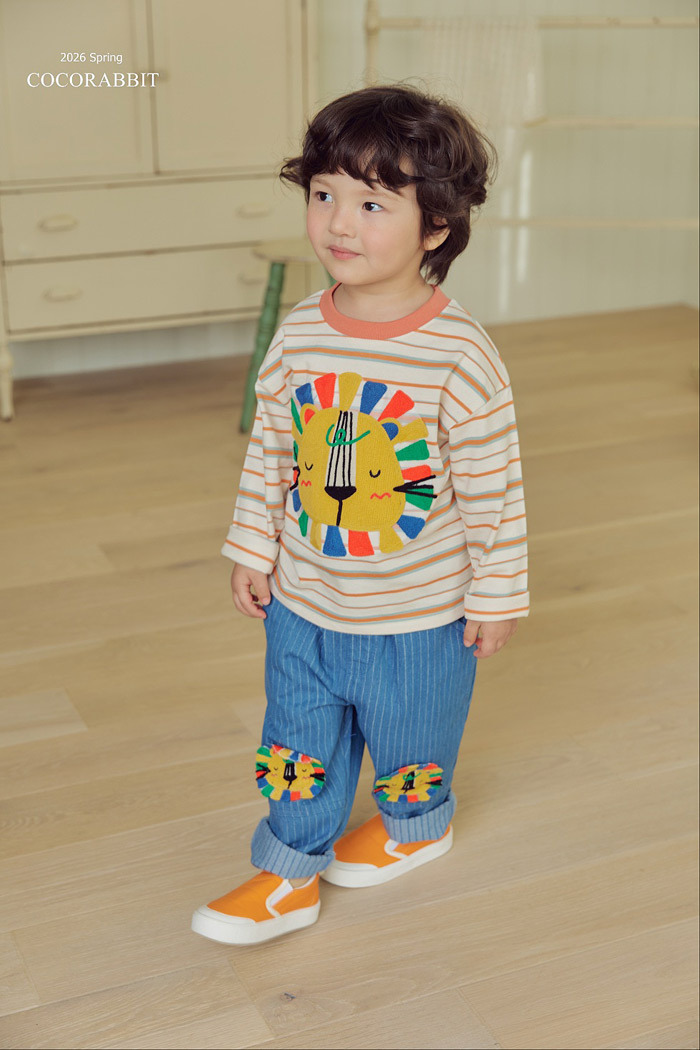 正韓春Coco Rabbit 條紋獅子上衣