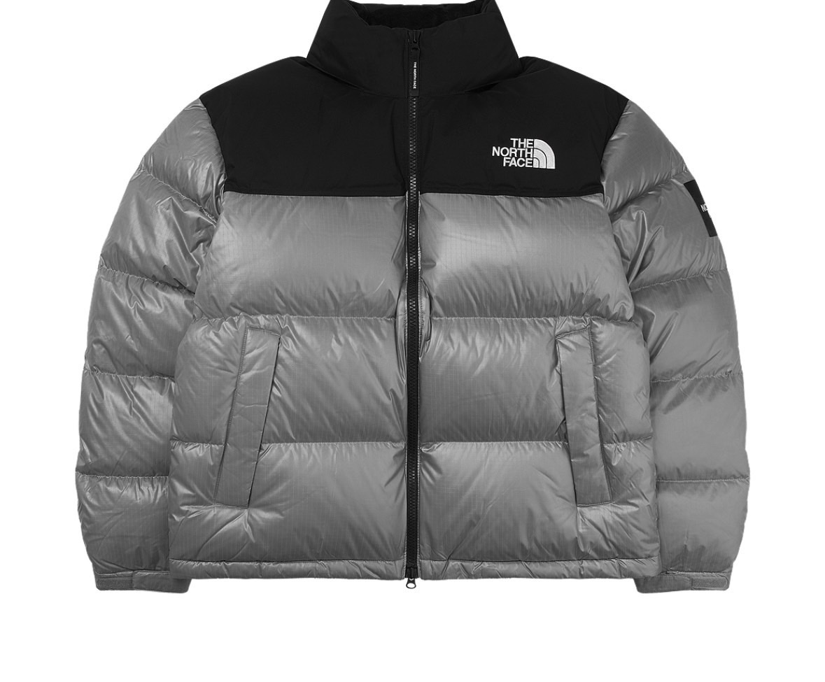 ［The North Face ］北臉White Label Novelty Nuptse 羽絨外套 淺灰色