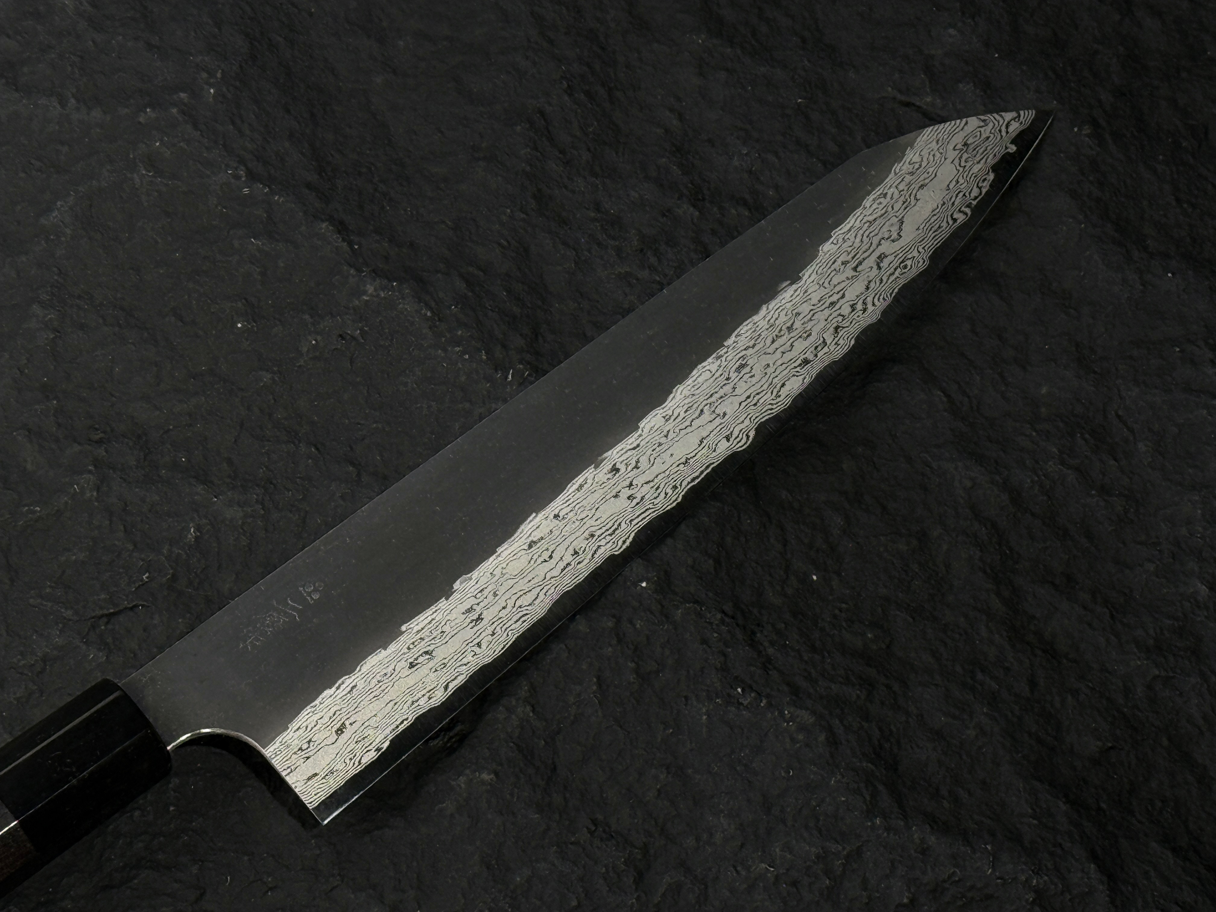 二唐刃物 VG XEOS 黑打 槌目 墨流 牛刀