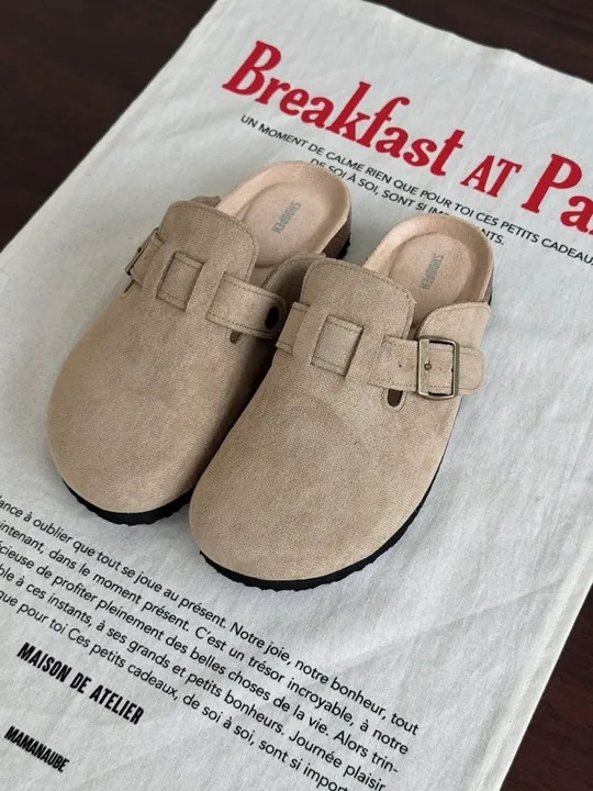 韓國 Shoopen Synthetic Suede Clog