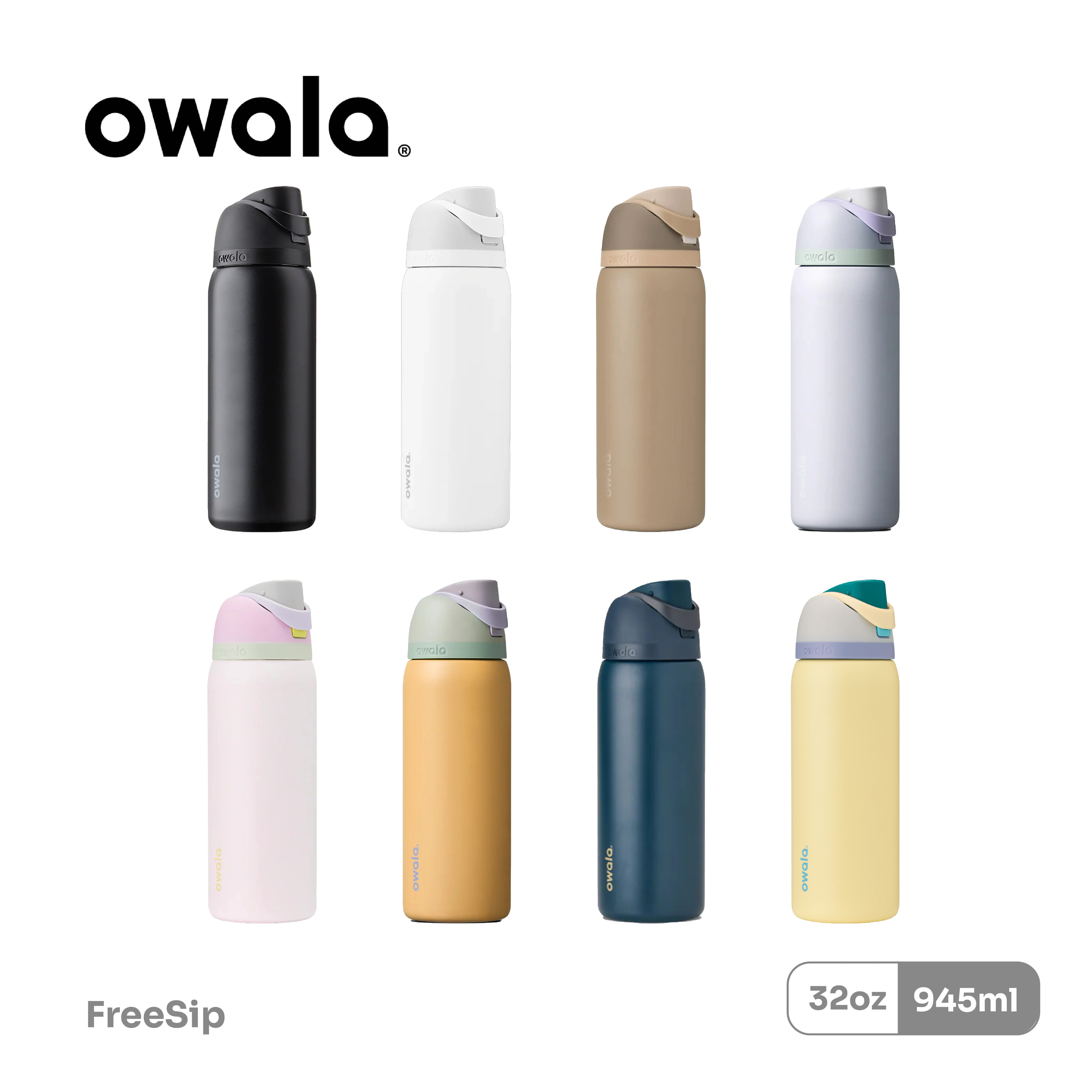 Owala® FreeSip 945ml / 32oz 不鏽鋼吸管保溫瓶