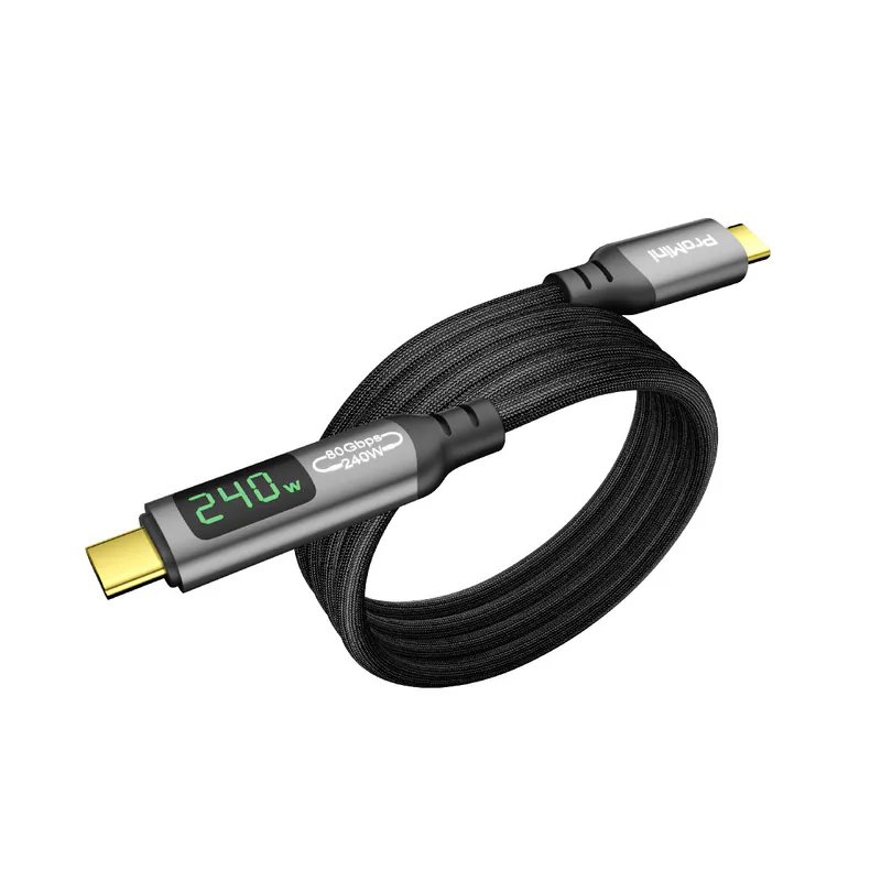 Magic-Pro ProMini U4.2 80G 磁吸LED顯示 · 80Gbps超高速數據傳輸線 (1m) PM-CC80MDCC100GY