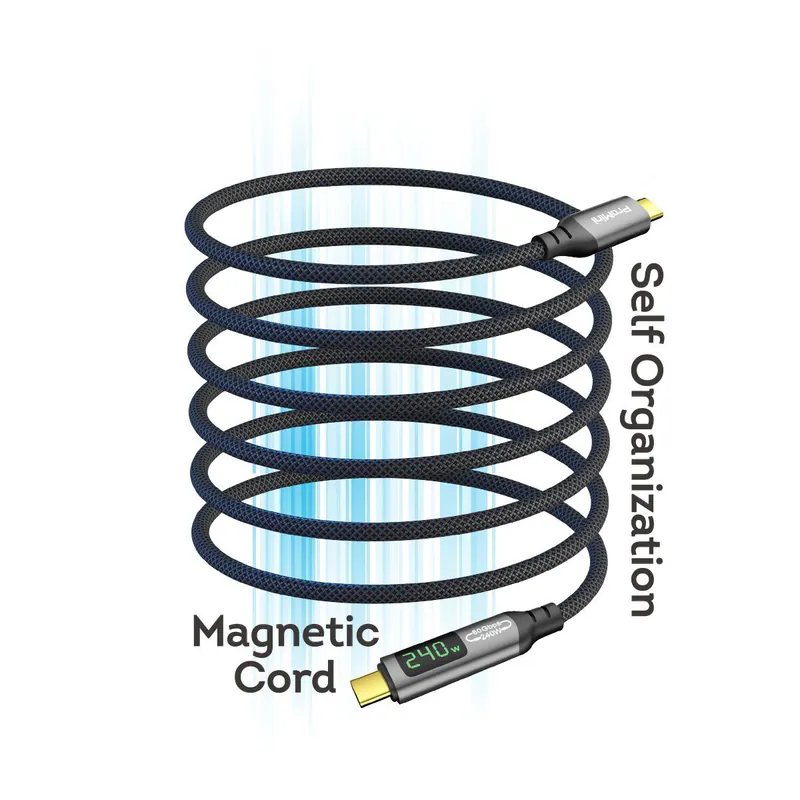 Magic-Pro ProMini U4.2 80G 磁吸LED顯示 · 80Gbps超高速數據傳輸線 (1m) PM-CC80MDCC100GY