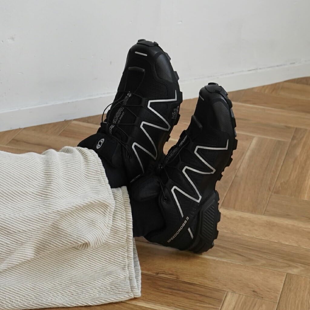 【代購】SALOMON Speedcross 3 越野機能跑鞋｜防滑抓地 減震包覆 戶外登山健行鞋 男女同款｜黑色