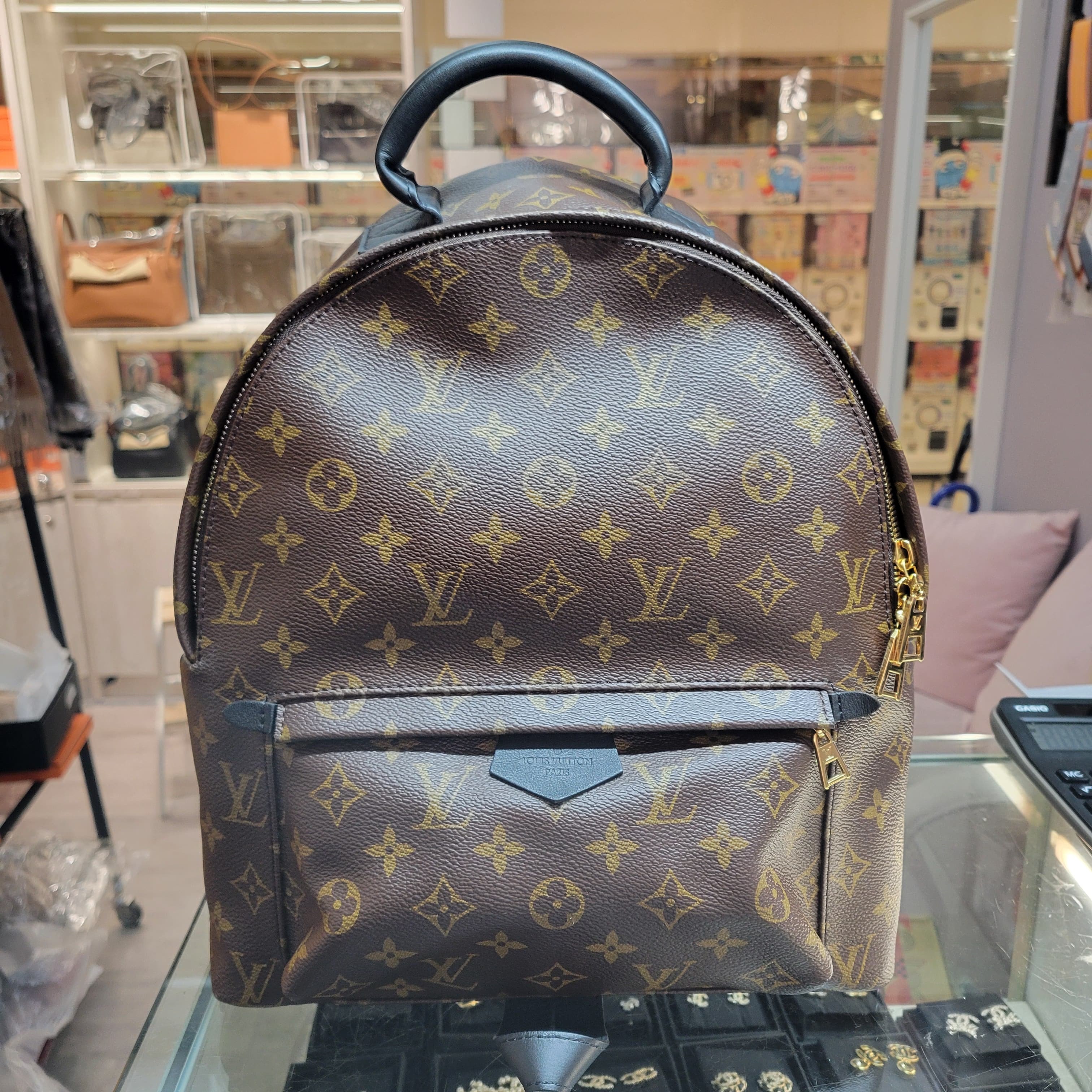 99%New LV backpack MM M44874 背包 中號 老花